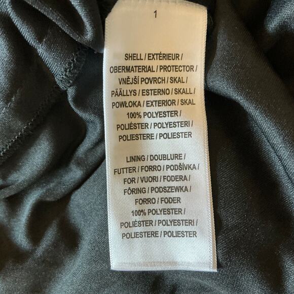 Aidan Mattox Beaded Deep V-Neck Midi Sheath Sparkly Cocktail Dress Black Size 10 - Picture 11 of 13